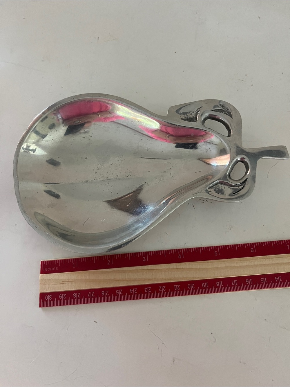Armtale Pear-Shaped Serveware Dish - Sleek Metallic Finish